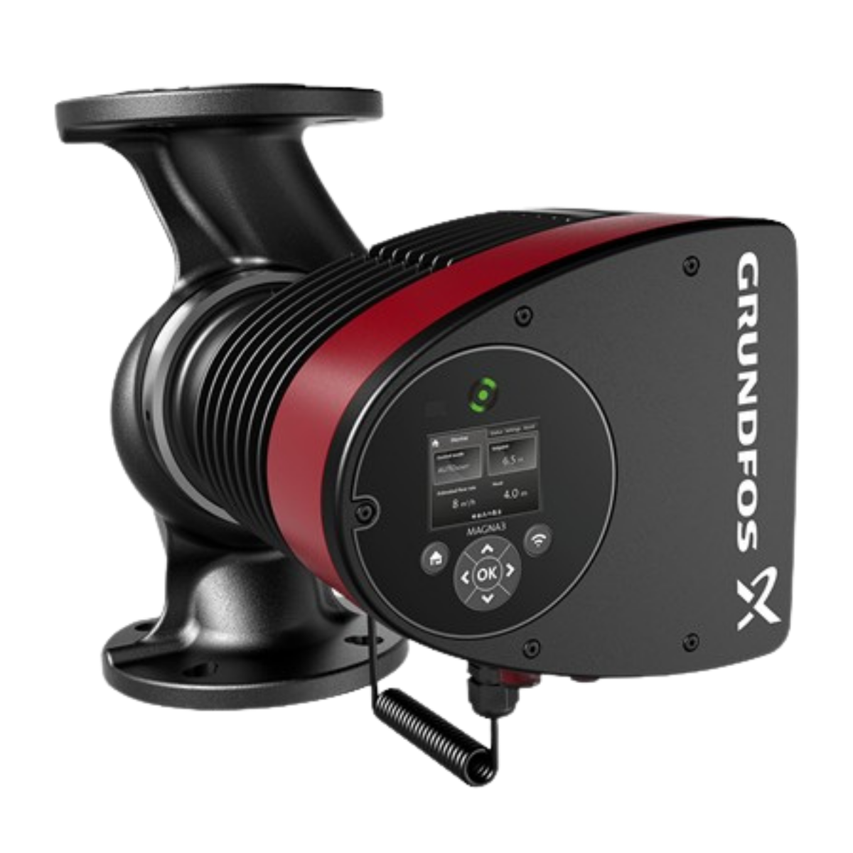 Grundfos MAGNA3 commercial circulator pump with control display