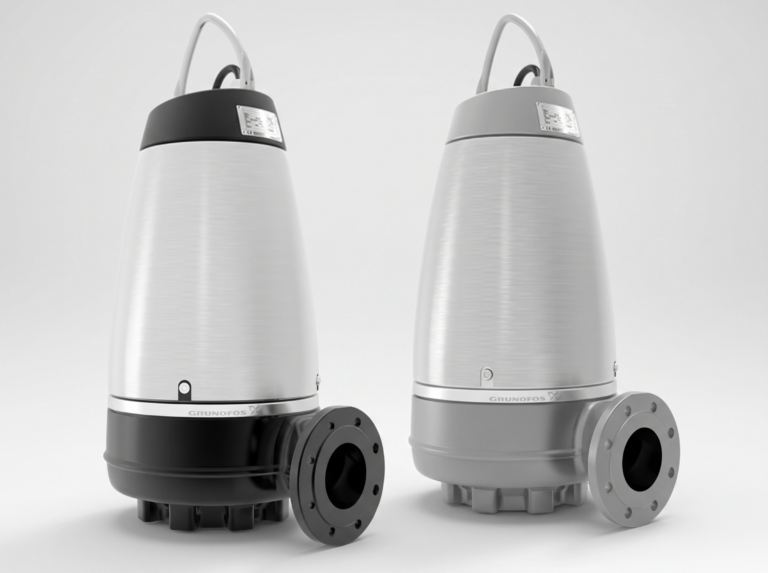 Grundfos SE and SL submersible wastewater pump for sewage and industrial wastewater applications